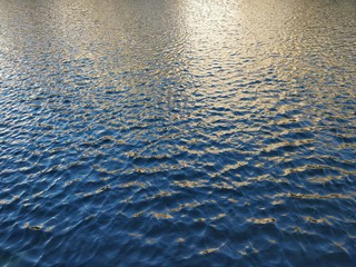 surface of blue water