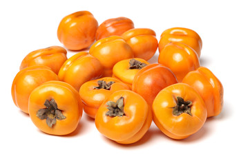 persimmon on white background 