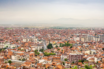 Obraz premium Panoramic view on Prizren city, Kosovo