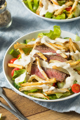 Homemade Pittsburgh Salad with Steak