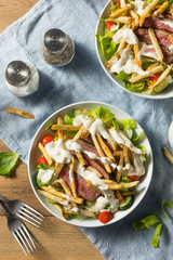 Homemade Pittsburgh Salad with Steak