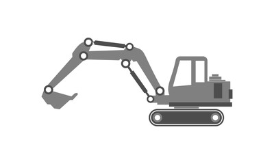 Excavator illustration vector