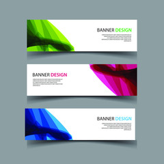 Fototapeta premium Vector Abstract design banner web template