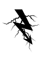 ladung symbol elektrisch blitz strom energie starkstrom achtung vorsicht gefahr schild zeichen elektriker arbeiter kabel donner batterie clipart design cool