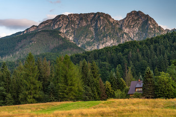 Giewont mountain massif in the Tatra Mountains of Poland.