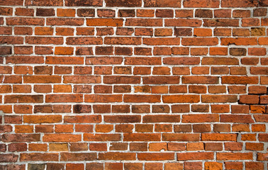 old red brick wall background