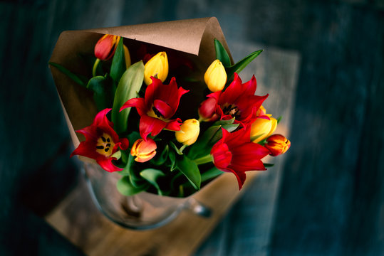 Tulips in vase