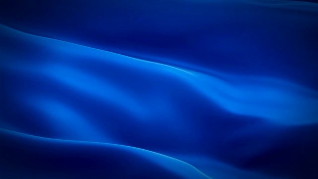 Silk Flag Animation of Sapphire Blue color background video waving in wind. Realistic Royal Blue Flag background. Sapphire Blue color Flag Looping Closeup 1080p Full HD footage. power Sapphire Blue Sa