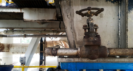 Valves and electric equipment dirty affect from dust and heat  environment  in old factory