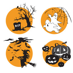 Vector halloween set 2