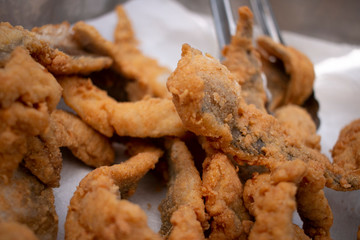 Fried fish and chicken