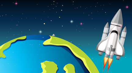 Space shuttle and space