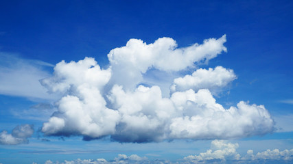 White Clouds in The Sky