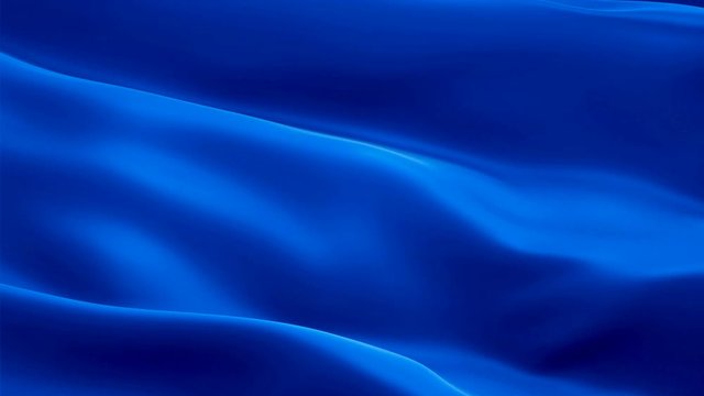 Sapphire Blue clear waving flag. 3d Royal Blue flag waving. Colorful Sapphire Blue seamless loop animation. Royal Blue HD resolution Background. Clear flag Closeup 1080p Full HD video layout, presenta
