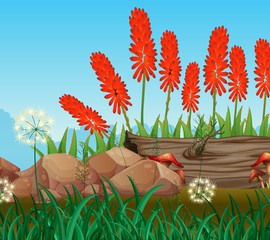 Background scene with nature theme