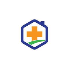 Obraz premium Medical logo template vector icon