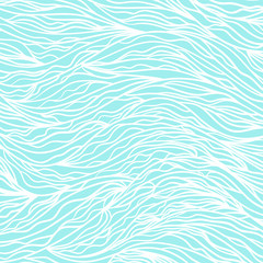 Wavy background. Hand drawn abstract waves. Stripe texture