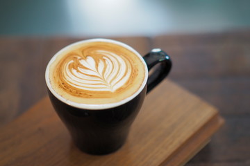 The latte coffee in the morning refreshes and wakes people up to create something great.