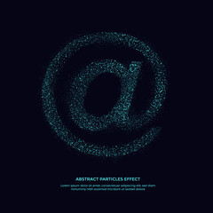 abstarct particles effect, glitter pattern object