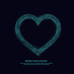 abstarct particles effect, glitter pattern object