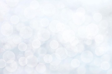 Gray abstract background with white bokeh blurred beautiful shiny lights for celebration Christmas new year, use wallpaper backdrop product and copy space for text or image