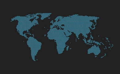 World map vector template, worldwide info graphic