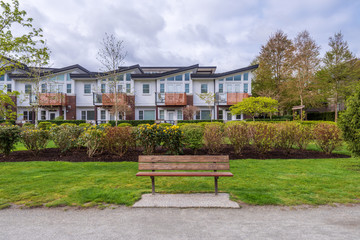 Modern Apartment Buildings in Vancouver, British Columbia, Canada.