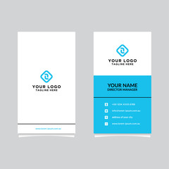 Modern, Creative and Clean Vector Design Business Card Template. Vertical Template