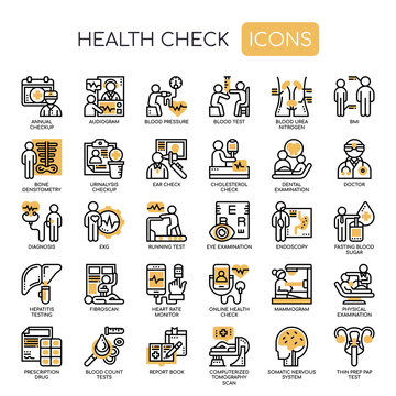Health Check , Thin Line and Pixel Perfect Icons