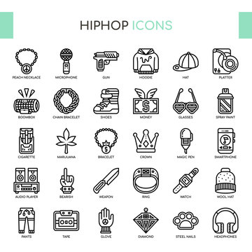 Hiphop , Thin Line and Pixel Perfect Icons