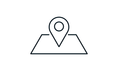  Destination icon flat style graphical symbol.