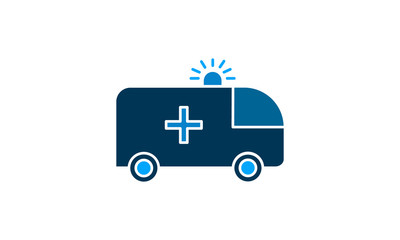  Ambulance  icon vector, Flat style, Symbol, logo illustration. 