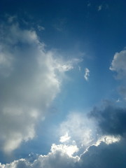 blue sky with clouds