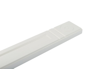 Background or concept of minimalist furniture facade for the kitchen, furniture interior on a white background.