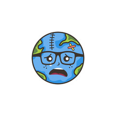 save our planet earth campaign theme vector