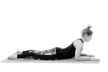 Woman yoga teacher