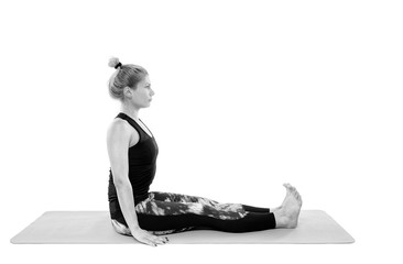 Woman yoga teacher