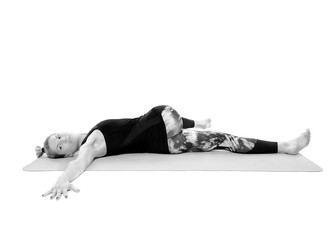 Woman yoga teacher