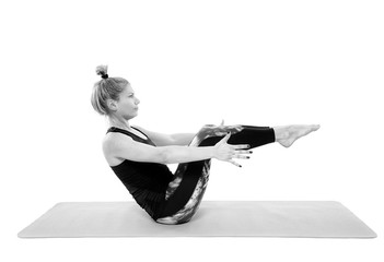 Woman yoga teacher