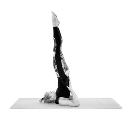 Woman yoga teacher