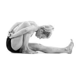 Woman yoga teacher