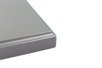 Background or concept of minimalist furniture facade for the kitchen, furniture interior on a white background.