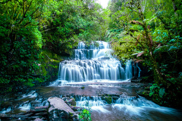 Purakaunui Falls, South Island, New Zealand.