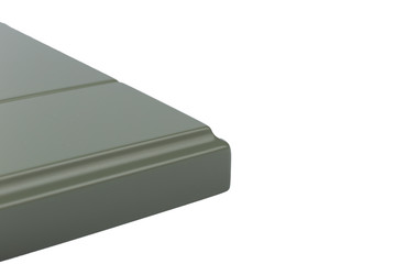 Background or concept of minimalist furniture facade for the kitchen, furniture interior on a white background.