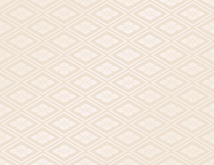 Japanese traditional geometric and flower pattern  vector background