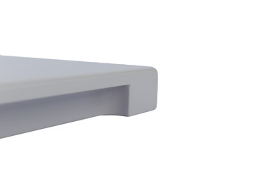 Background or concept of minimalist furniture facade for the kitchen, furniture interior on a white background.