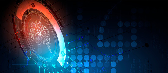 Conceptual technology illustration of artificial intelligence