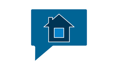 Fototapeta na wymiar Dream house icon flat style graphical symbol.