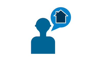Real Estate Agent icon vector illustration.