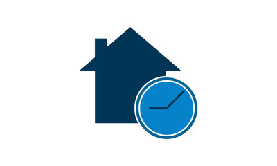 Real estate clock time icon. Element of real estate sign for mobile concept and web apps icon.